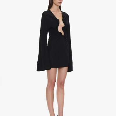 Christopher Esber Salacia Ruched Long Sleeve Mini Dress - Image 2