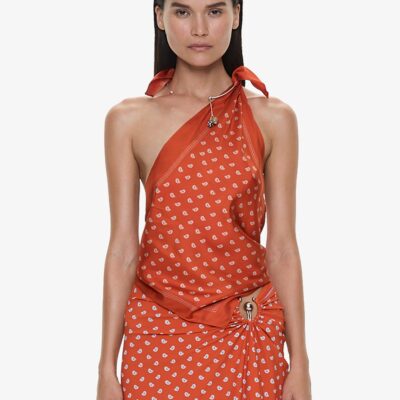 Christopher Esber Bandana Scarf Tie Top - Image 1