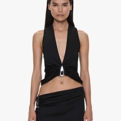 Christopher Esber Crystal Pendant Tank - Image 1