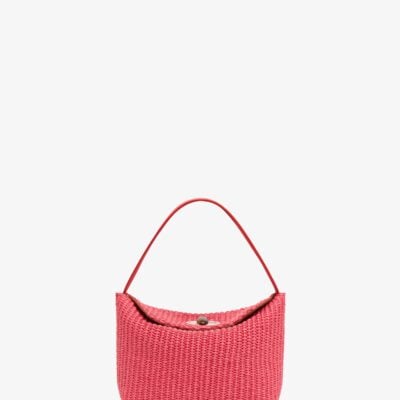 Christopher Esber Turnlock Raffia Mini Bag - Image 1