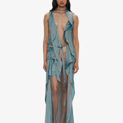 Christopher Esber Kacere Towel Drape Column Skirt — 4 - Image 1