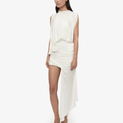 Christopher Esber Cumulus Tucked Mini Dress — 4 - Image 2
