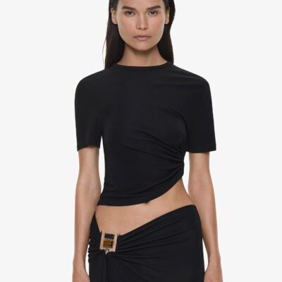 Christopher Esber Bezel Quartz Ruched Tee — 4 - Image 1