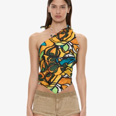 Christopher Esber Tropic Nouveau Scarf Tie Top — 4 - Image 1