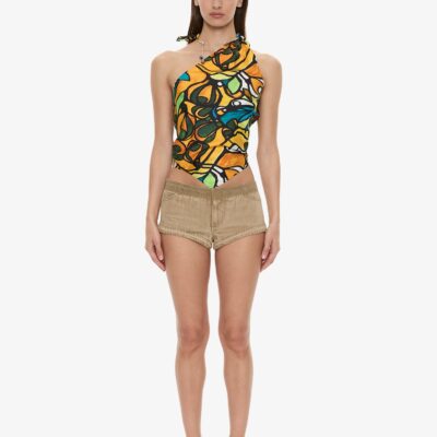 Christopher Esber Tropic Nouveau Scarf Tie Top — 4 - Image 2