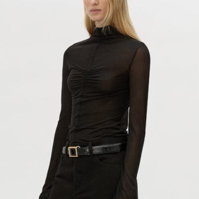 Camilla and Marc Novel Long Sleeve Stocking Top — black - Image 2