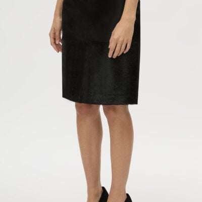 Camilla and Marc Contour Leather Skirt — black - Image 2