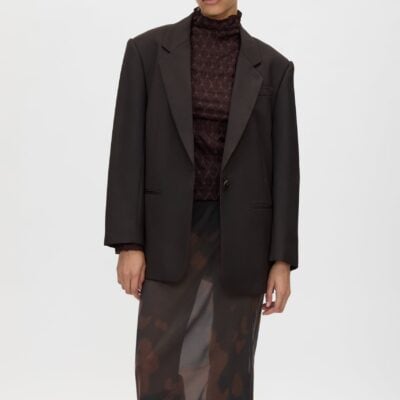 Camilla and Marc Nieve Printed Midi Skirt — black/choc print - Image 2