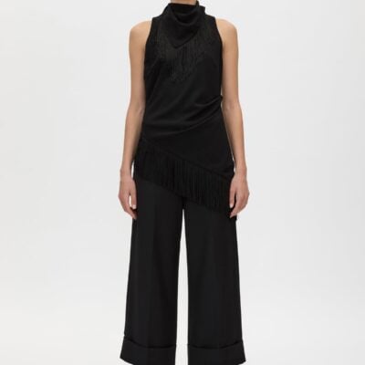 Camilla and Marc Caius Manstyle Wide Leg Pant — black - Image 1