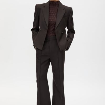 Camilla and Marc Saxony High Waisted Pant — espresso pindot - Image 1