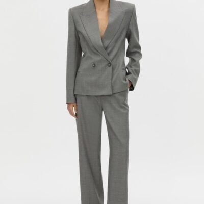 Camilla and Marc Crest Fitted Blazer — grey marle - Image 1