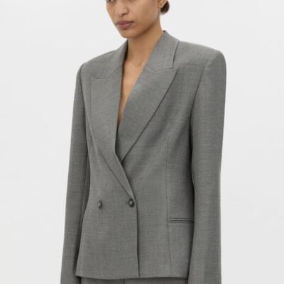 Camilla and Marc Crest Fitted Blazer — grey marle - Image 2