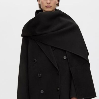 Camilla and Marc Memoria Coat With Scarf — black - Image 2