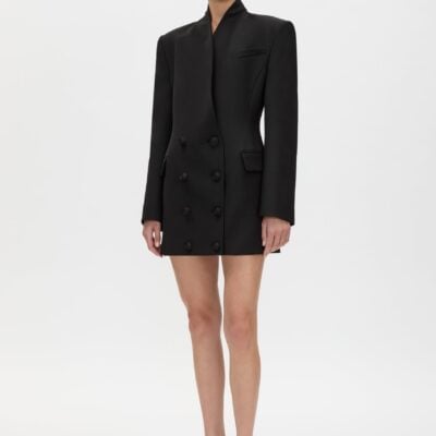 Camilla and Marc Caius Tailored Mini Dress — black - Image 1