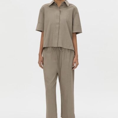 Camilla and Marc Vector Short Sleeve Shirt — mocha - Image 1