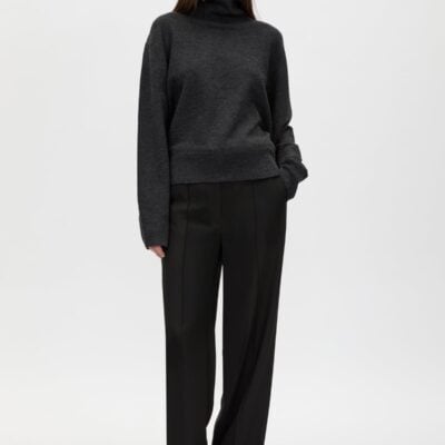 Camilla and Marc Margot Turtleneck Knit Sweater — charcoal - Image 1