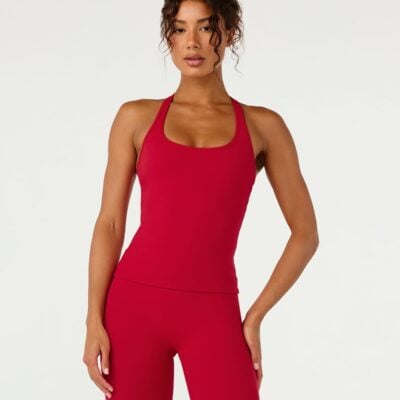 Crop Shop Boutique Form Racerback Tank | Chilli — XXS - Image 1