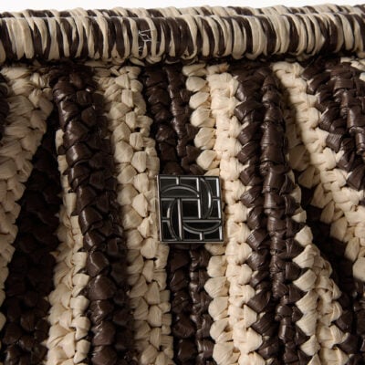 Elka Collective Rosa Clutch Chocolate Stripe — OneSize - Image 2