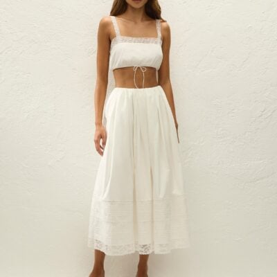 Faithfull The Brand Renee Top Ixora Lace White — XXS - Image 1