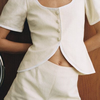 Faithfull The Brand Lila Mini Short Butter — XXS - Image 2