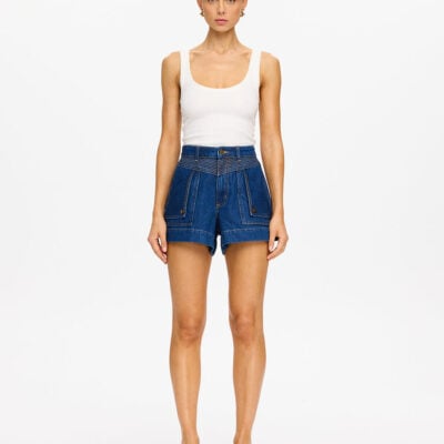 Kivari Celene Denim Short - Indigo — XS/6 - Image 2