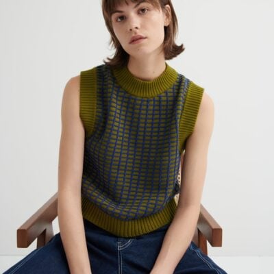 Kowtow Grid Vest — field - Image 1