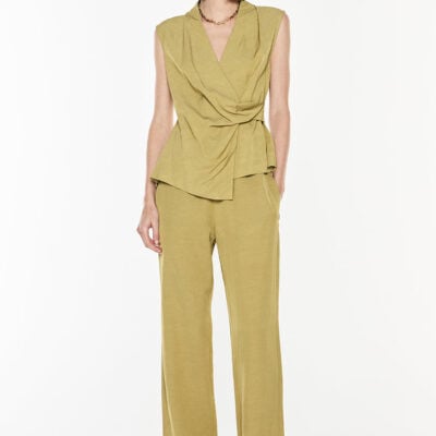 Manning Cartell Final Note Pull On Pant — KHAKI GOLD - Image 1