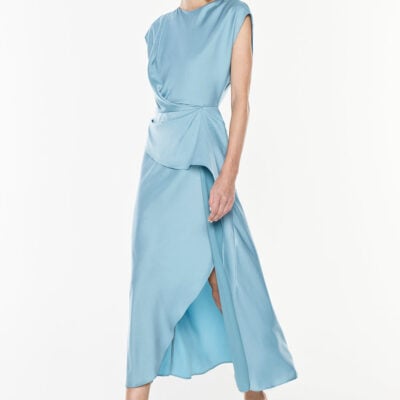 Manning Cartell Fluid Notion Drape Dress — TIFFANY BLUE - Image 1