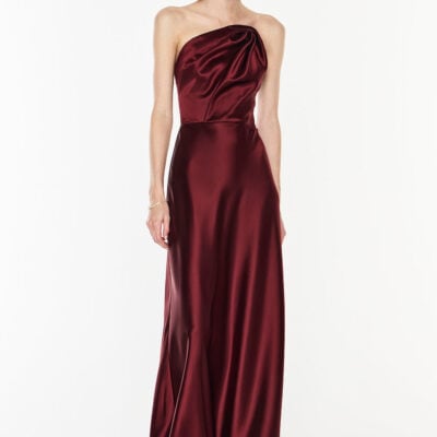 Manning Cartell Show Me Love Strapless Gown — DARK CHERRY - Image 1