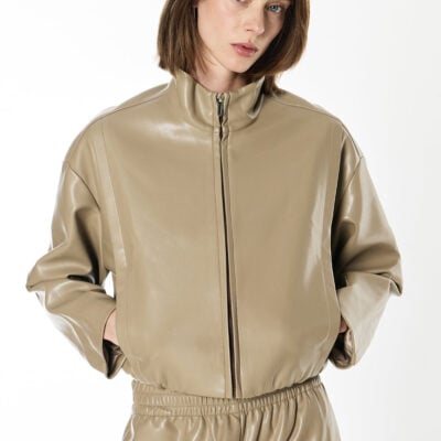 Manning Cartell Major Players Cropped Bomber — TAUPE - Image 1