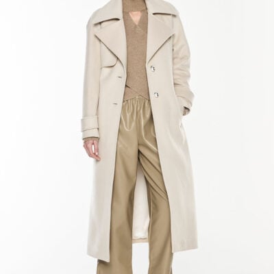 Manning Cartell Parisian Lens Coat — STONE - Image 2