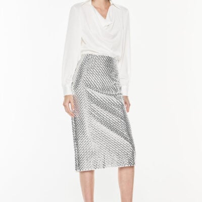Manning Cartell Opulent Scale Skirt — SILVER - Image 1