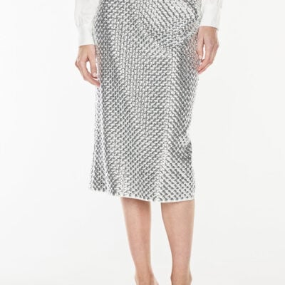 Manning Cartell Opulent Scale Skirt — SILVER - Image 2