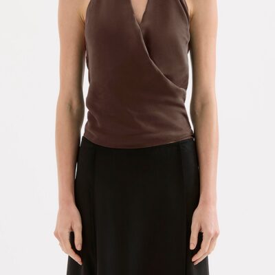 Nude Lucy LEON CUPRO TOP — Walnut - Image 2