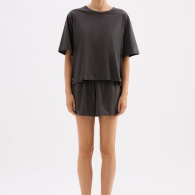 Nude Lucy ORGANIC LOUNGE TEE — Coal - Image 1