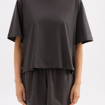 Nude Lucy ORGANIC LOUNGE TEE — Coal - Image 2
