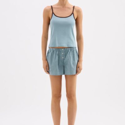 Nude Lucy ORGANIC LOUNGE SINGLET — Lagoon - Image 1