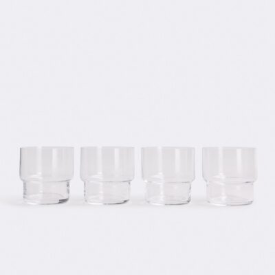 Nude Lucy TUMBLER GLASS SET OF 4 — Clear - Image 1