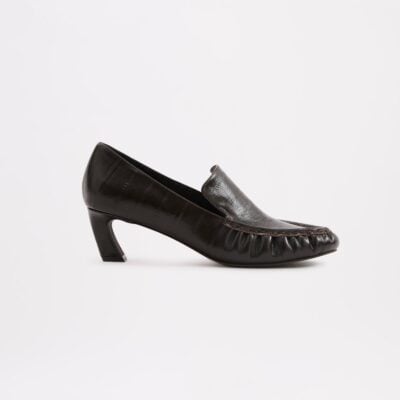 Nude Lucy SEEMAH HEELED LOAFER — Dark Chocolate - Image 1