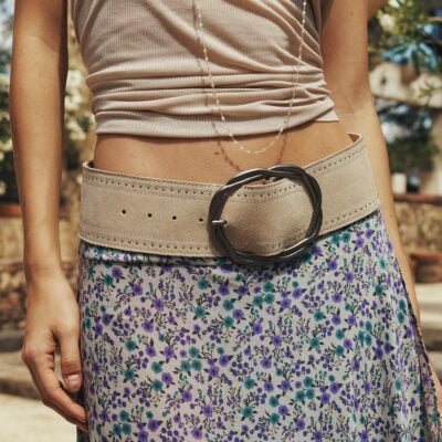 Spell Cabana Studded Suede Belt - Image 1