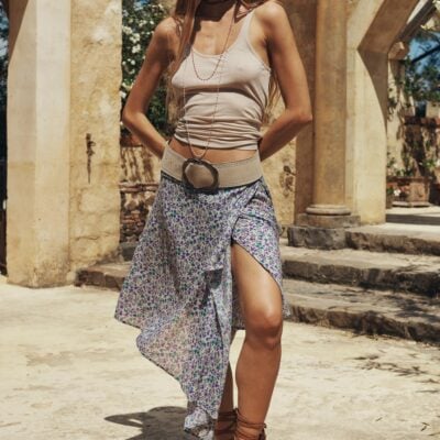 Spell Mimi-Rose Asymmetric Skirt — XXS - Image 1