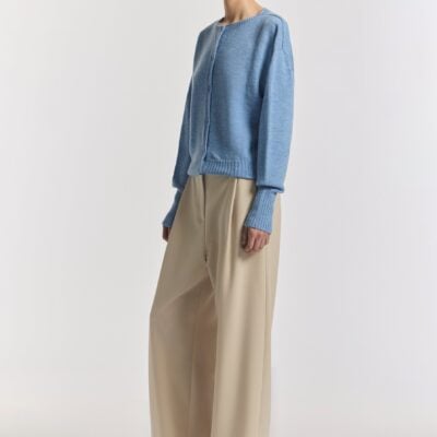 Viktoria & Woods HART MERINO CARDIGAN — PORTRAIT BLUE - Image 1
