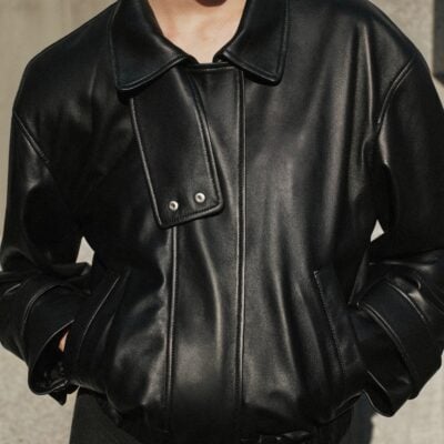 Viktoria & Woods Striker Leather Jacket - Pre Order — BLACK - Image 2