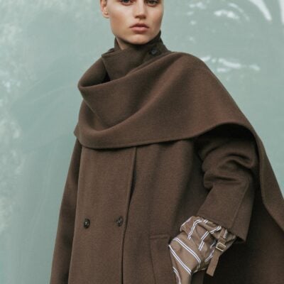 Viktoria & Woods Shield Wool Scarf — KHAKI - Image 2