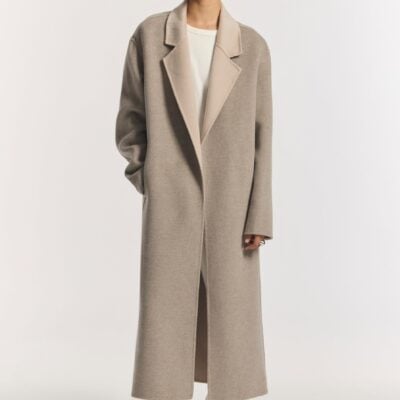 Viktoria & Woods Ringleader Wool Coat — MINK/ IVORY - Image 1