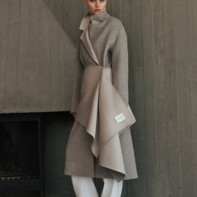 Viktoria & Woods Ringleader Wool Coat — MINK/ IVORY - Image 2