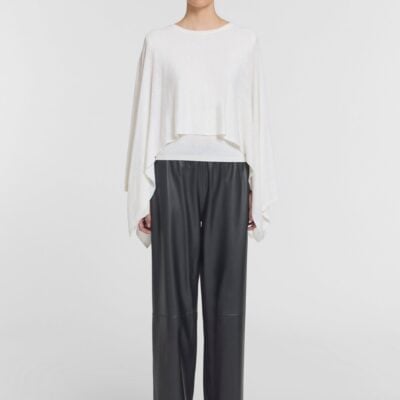 Viktoria & Woods Cassius Wool Poncho — IVORY - Image 1