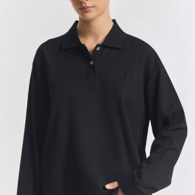 Viktoria & Woods Beckett Polo — BLACK - Image 1