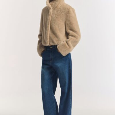Viktoria & Woods Elvira Faux Fur Jacket — OAT - Image 1