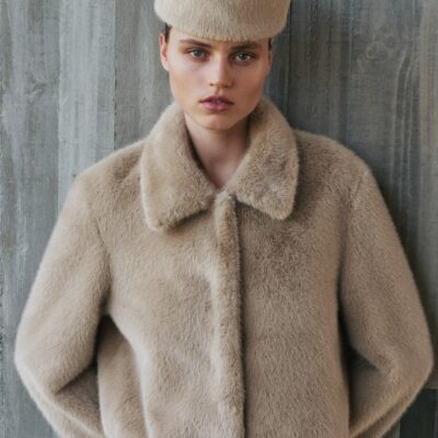 Viktoria & Woods Elvira Faux Fur Jacket — OAT - Image 2